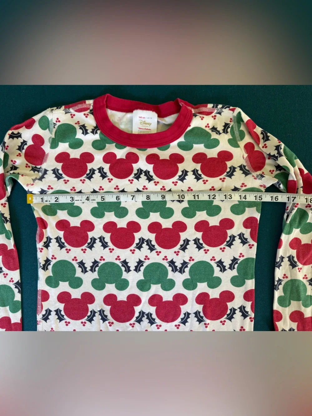 Hanna Andersson Disney Holiday Pajamas Girls Size 160 / 14